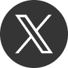 The X, Twitter logo in grey