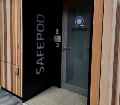Entrance of the new SafePod
