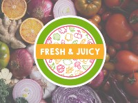 Fresh and juicy fruit and veg stall
