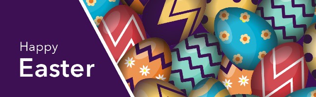 Easter header banner - Happy Easter