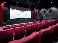 seats with a cinema screen