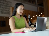 person on a laptop