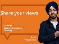 Student accommodation survey banner