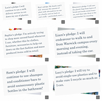 library green pledges