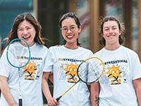 De-Stresstival badminton