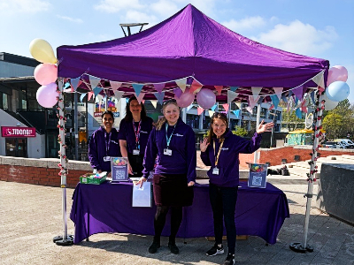 Together at Warwick team on the Piazza