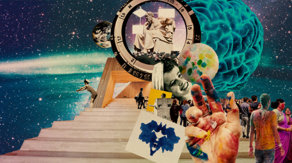 A world collage representing behaviour research