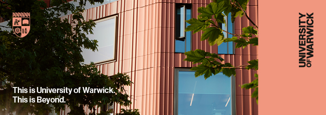 FAB building with the words This is University of Warwick. This is Beyond.