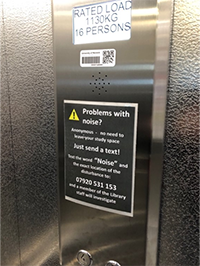 Problems with noise? sign
